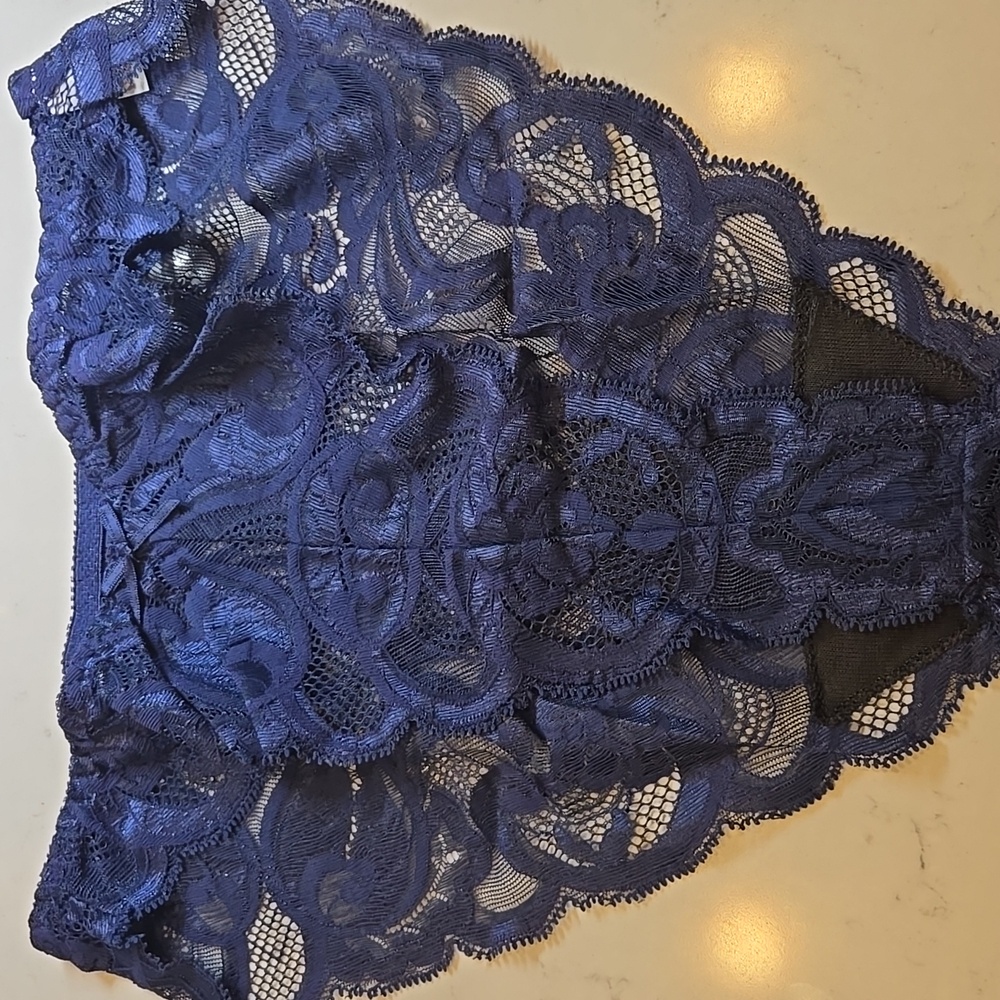Vintage Jezebel lace bikini sz medium F